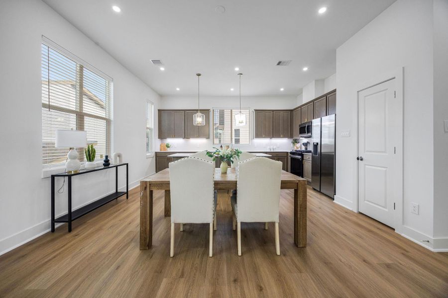 Furnished interior view inside a new home in Commons at West Tidwell, Houston (Image 8).