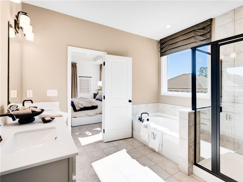 Furnished interior view inside a new home in Oakmead, Buford (Image 25).