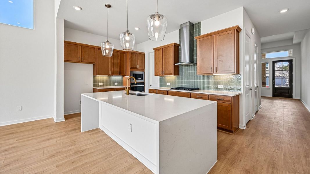 Furnished interior view inside a new home in The Enclave at Bar W Ranch, Leander (Image 8).
