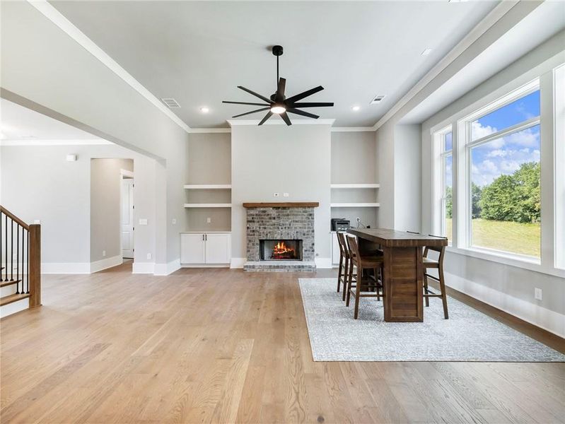 Furnished interior view inside a new home in Old Town Estates, Dacula (Image 18).