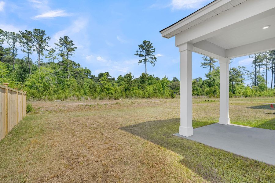 Exterior details and patio area of a home in Wildcat Chase, Summerville (Image 3).