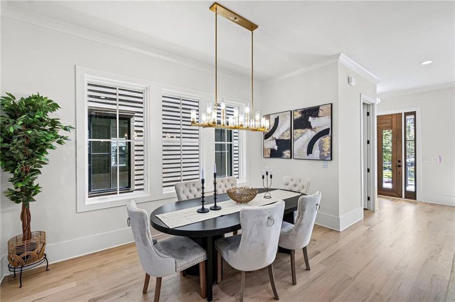 Furnished interior view inside a new home in , Alpharetta (Image 12).