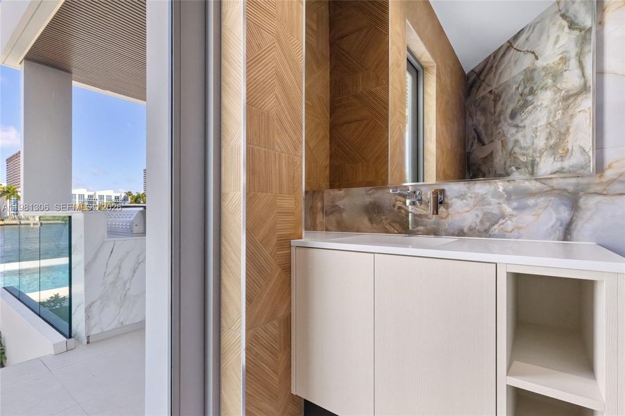 Close-up of interior finishes inside a home in , Hallandale Beach (Image 23).