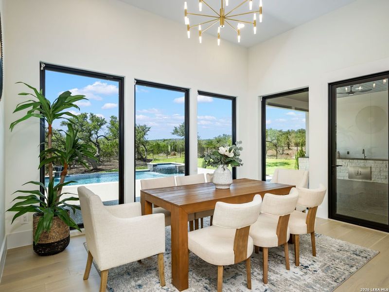 Furnished interior view inside a new home in , Boerne (Image 59).