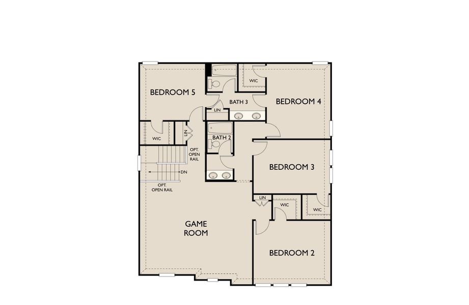 2D floor plan layout of this home in Coyote Meadows 50s, Anna, TX (Image 4). 2D floor plan layout of this home in Coyote Meadows 50s, Anna, TX (Image 4).