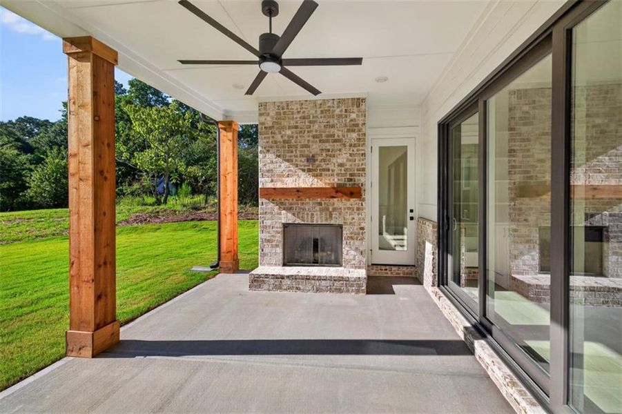 Exterior details and patio area of a home in , Cumming (Image 21).