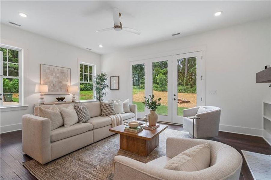 Furnished interior view inside a new home in , Atlanta (Image 13).