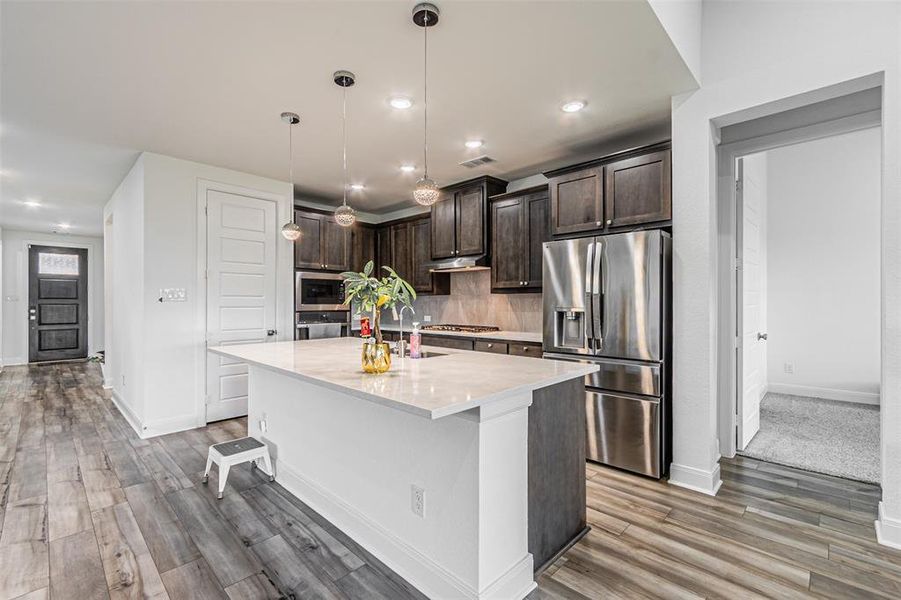 Furnished interior view inside a new home in , Aubrey (Image 19).