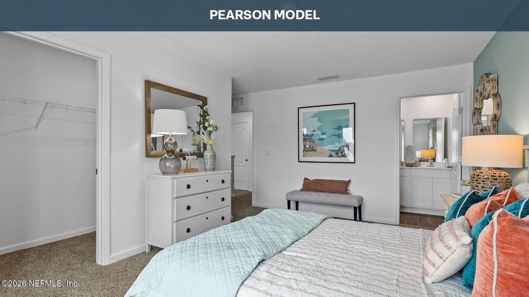 Furnished interior view inside a new home in Bridle Creek, Jacksonville (Image 7).