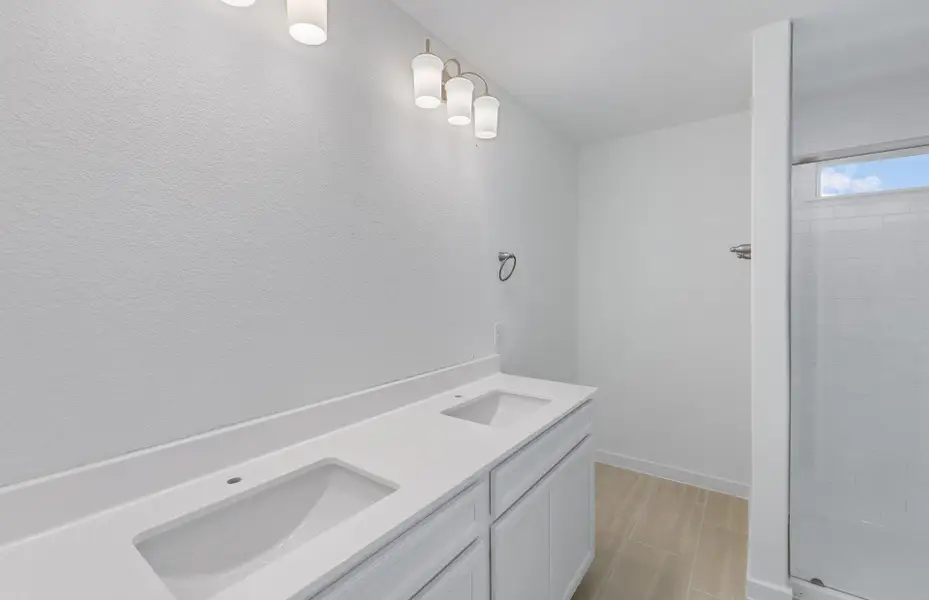 Furnished interior view inside a new home in Santa Rita Ranch, Liberty Hill (Image 9). Furnished interior view inside a new home in Santa Rita Ranch, Liberty Hill (Image 9).