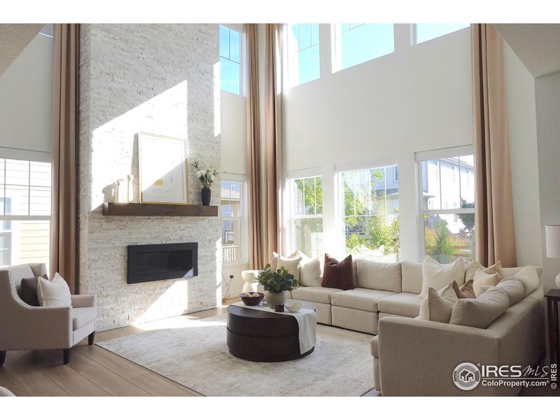 Furnished interior view inside a new home in Morgan Hill: The Grand Collection, Erie (Image 13). Furnished interior view inside a new home in Morgan Hill: The Grand Collection, Erie (Image 13).