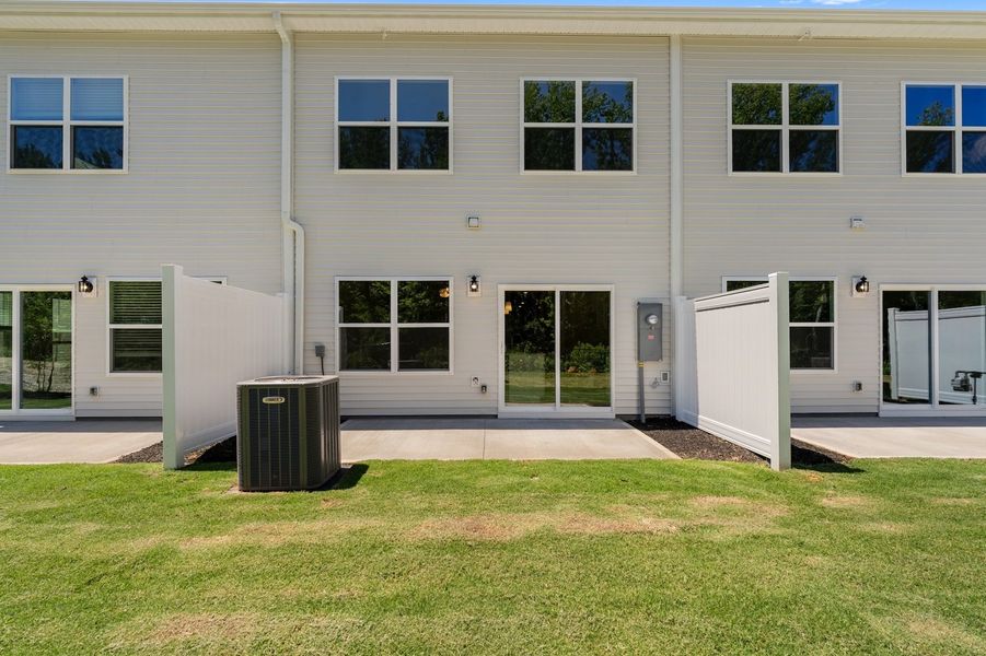 Exterior details and patio area of a home in Edwards Station, Taylors (Image 3). Exterior details and patio area of a home in Edwards Station, Taylors (Image 3).