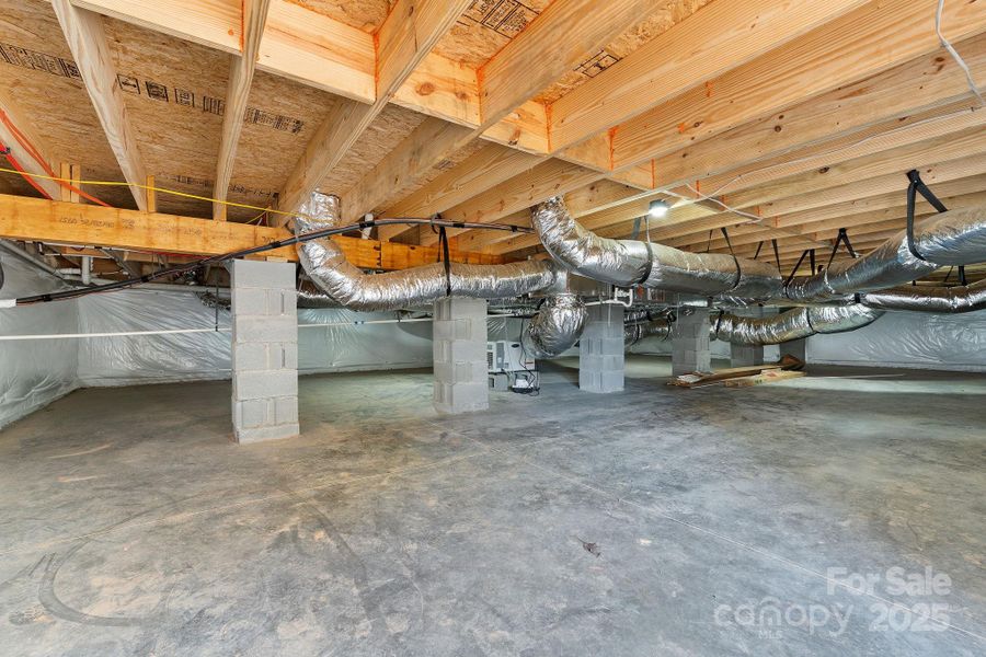 In-progress construction of a new home in , Lewisville, NC (Image 44).