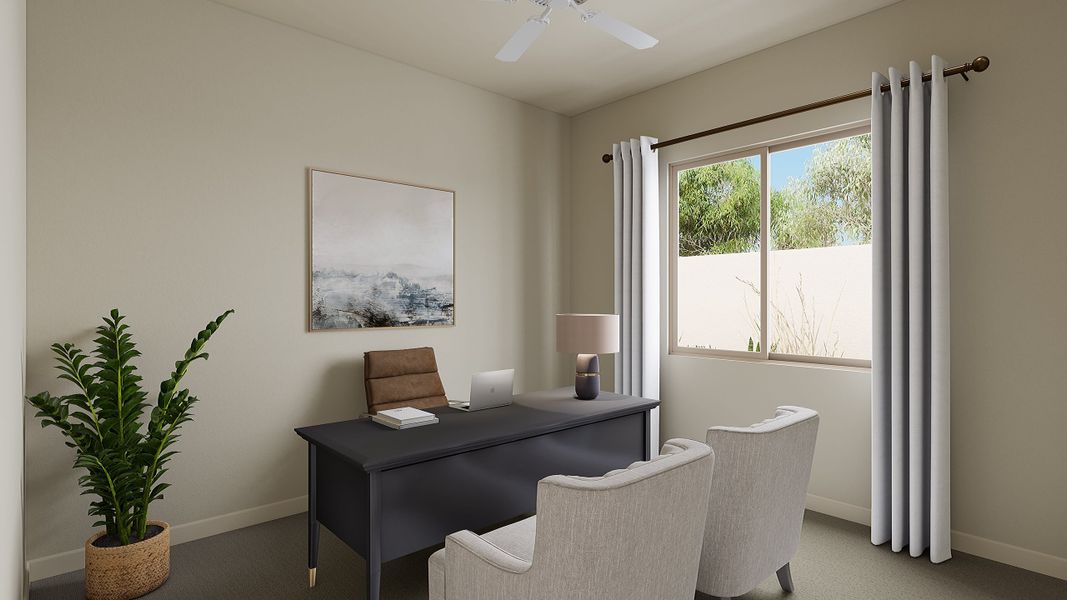 Representative furnished interior of a home built from the Verde Plan 5510 by Tri Pointe Homes in Abel Ranch, Goodyear (Image 6).