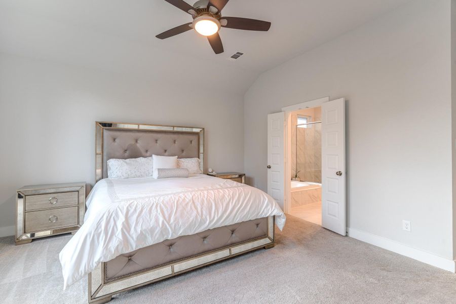 Furnished interior view inside a new home in Grand Central Park, Conroe (Image 19).