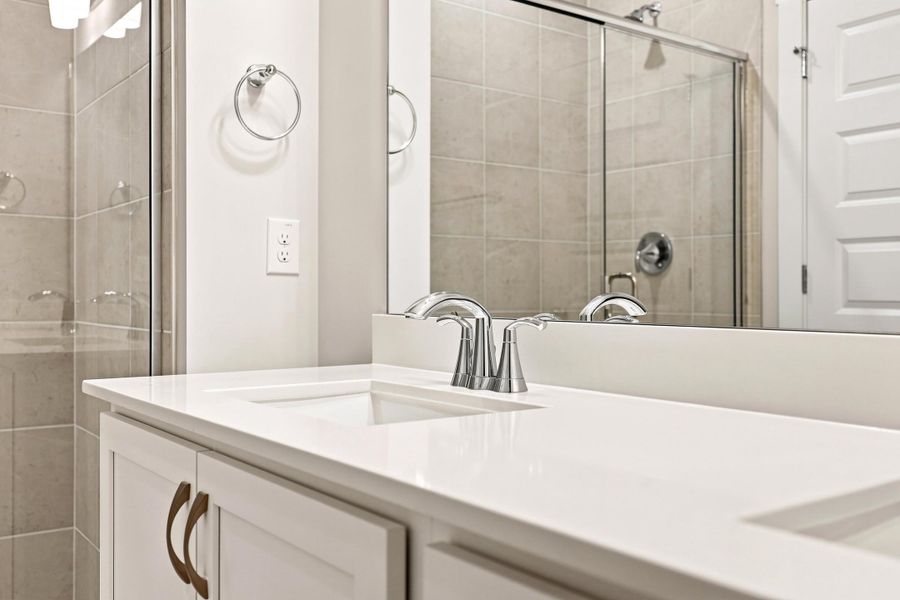Close-up of interior finishes inside a home in Allen Park, Raleigh (Image 11).