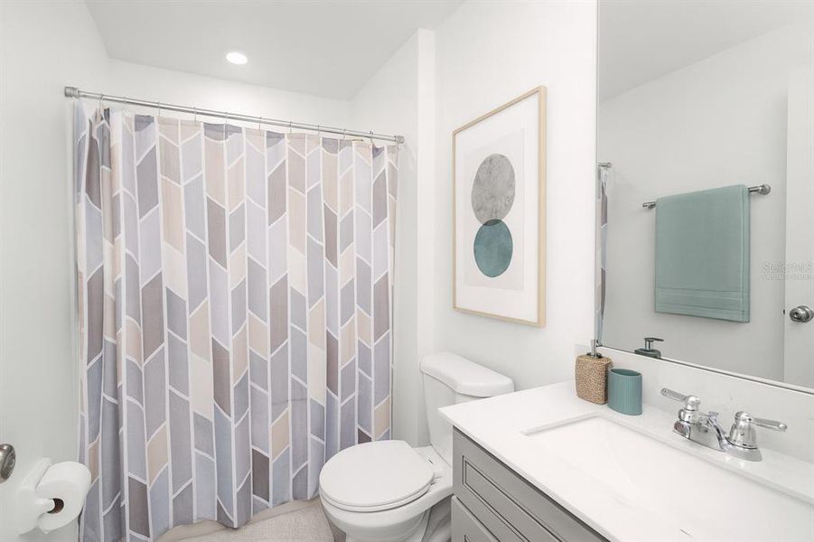 Furnished interior view inside a new home in Cypress Point at Lake Parker: The Estates, Lakeland (Image 16).