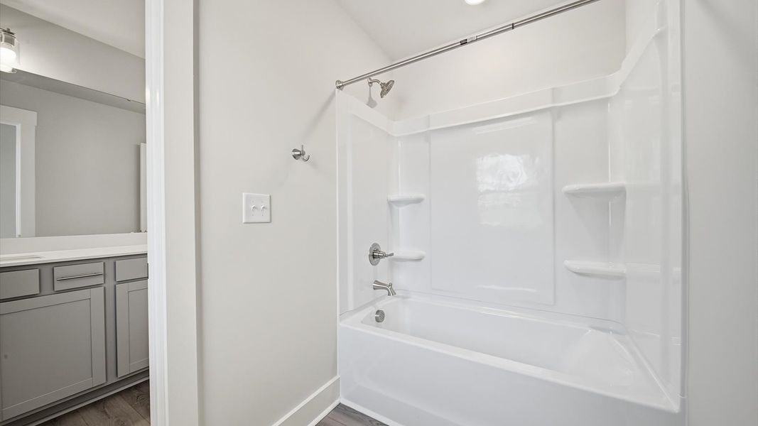 Furnished interior view inside a new home in Creeks at Midway, Anderson (Image 25).