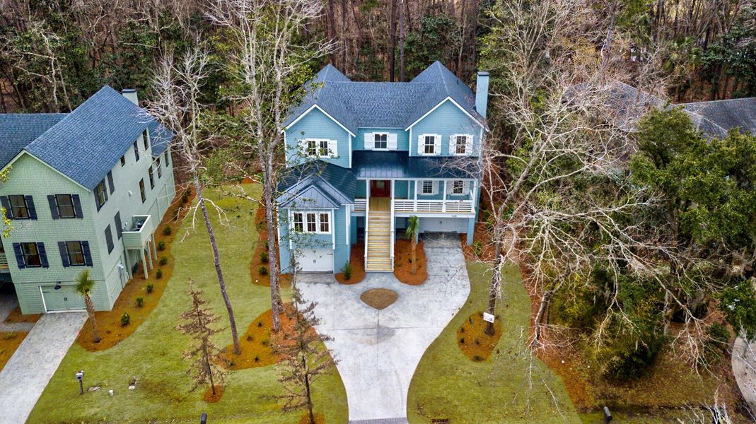 Front exterior of a new home in , Johns Island, SC, highlighting curb appeal (Image 29). Front exterior of a new home in , Johns Island, SC, highlighting curb appeal (Image 29).