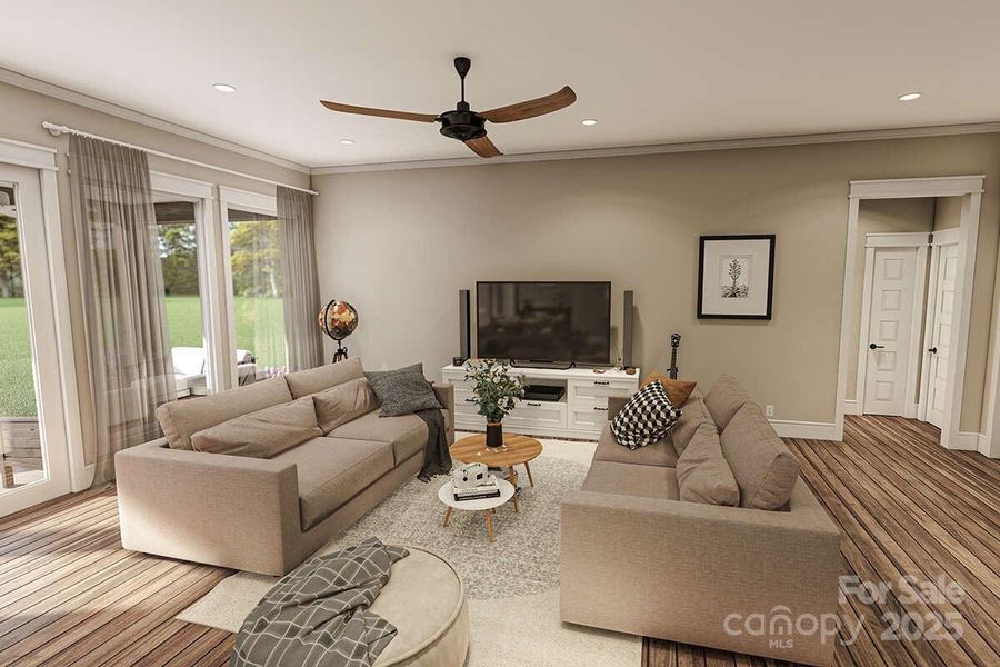 Furnished interior view inside a new home in , Lenoir (Image 4).