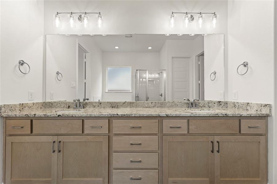 Furnished interior view inside a new home in Milrany Ranch, Melissa (Image 13). Furnished interior view inside a new home in Milrany Ranch, Melissa (Image 13).