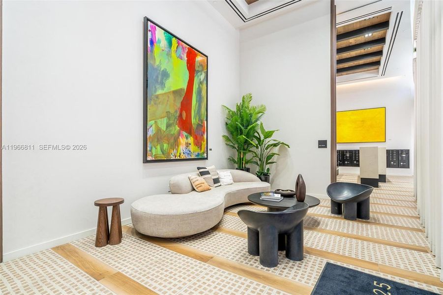 Furnished interior view inside a new home in , Miami (Image 6).