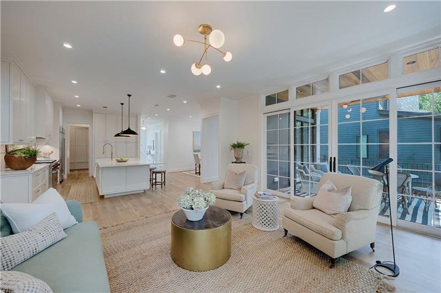 Furnished interior view inside a new home in , Atlanta (Image 59).