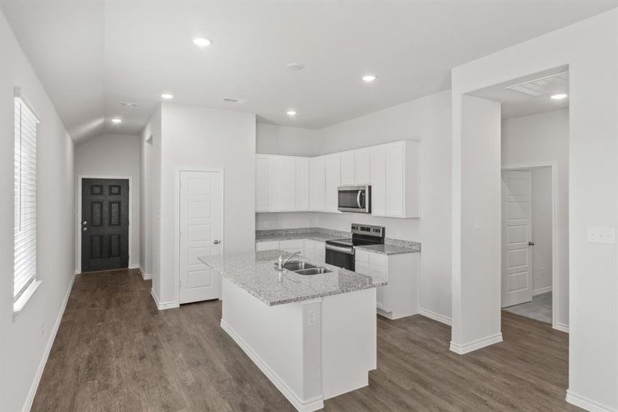 Furnished interior view inside a new home in Retreat at Fossil Creek, Fort Worth (Image 5). Furnished interior view inside a new home in Retreat at Fossil Creek, Fort Worth (Image 5).