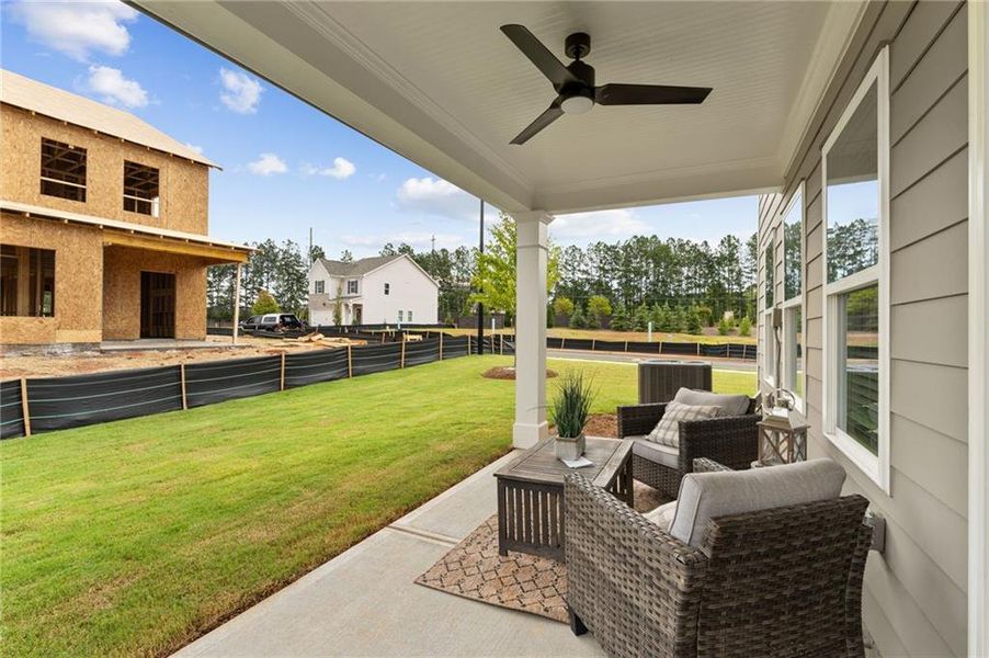 Exterior details and patio area of a home in Winsome Park, Woodstock (Image 3).