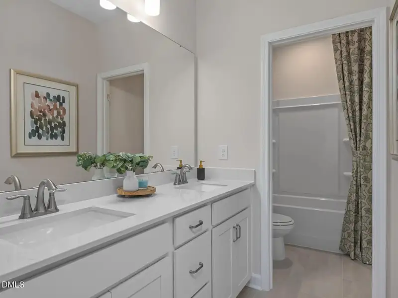 Furnished interior view inside a new home in Sage on North Main, Wake Forest (Image 29).
