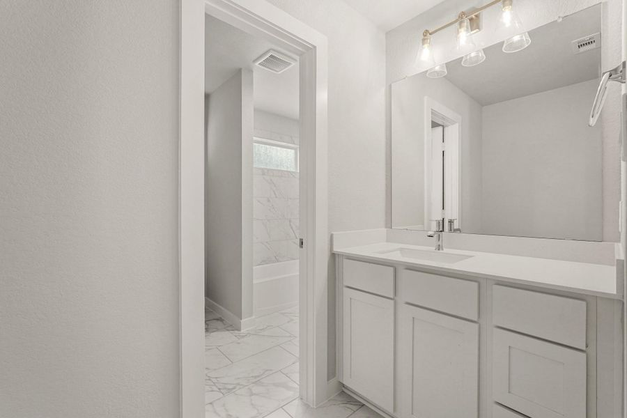 Furnished interior view inside a new home in Briarwood Crossing, Rosenberg (Image 9).