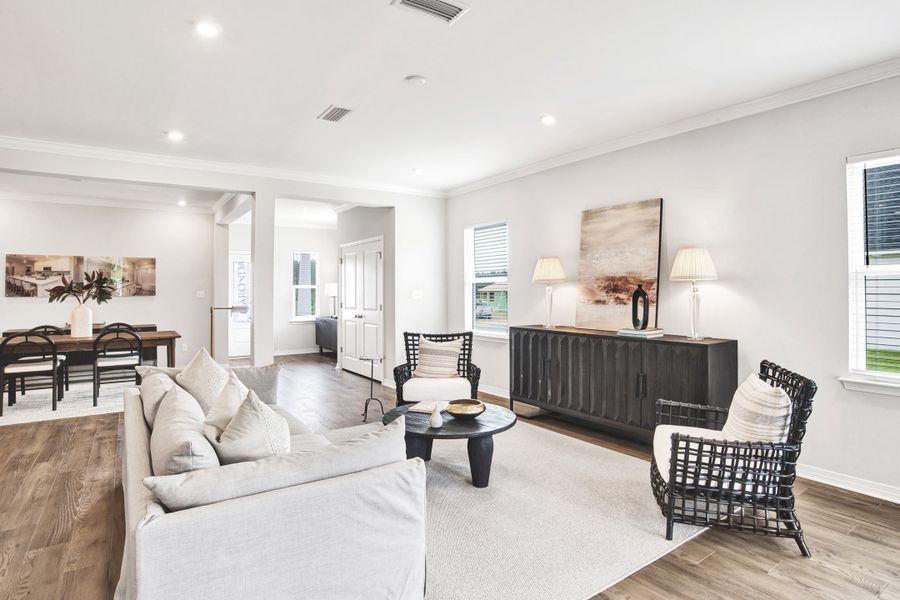 Furnished interior view inside a new home in Coastal Communities, Edgewater (Image 46).