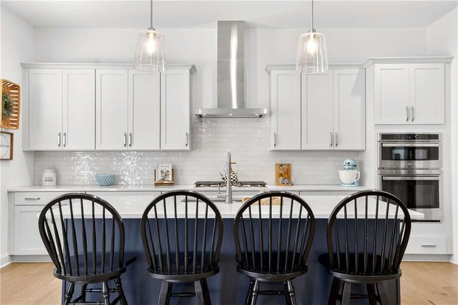 Furnished interior view inside a new home in East Harbor II at Chestatee, Dawsonville (Image 11).