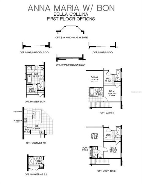 2D floor plan layout of this home in Hills of Minneola, Minneola, FL (Image 5).