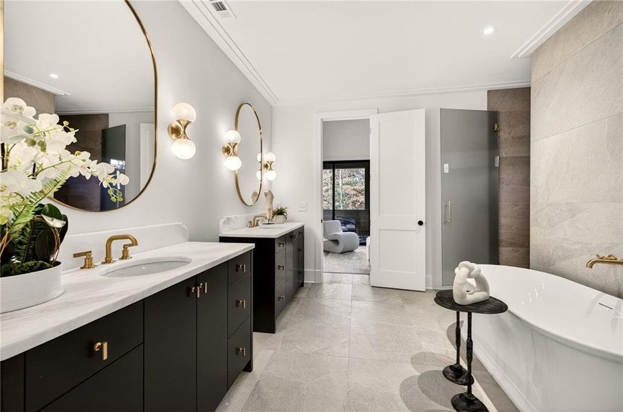 Furnished interior view inside a new home in , Atlanta (Image 11).