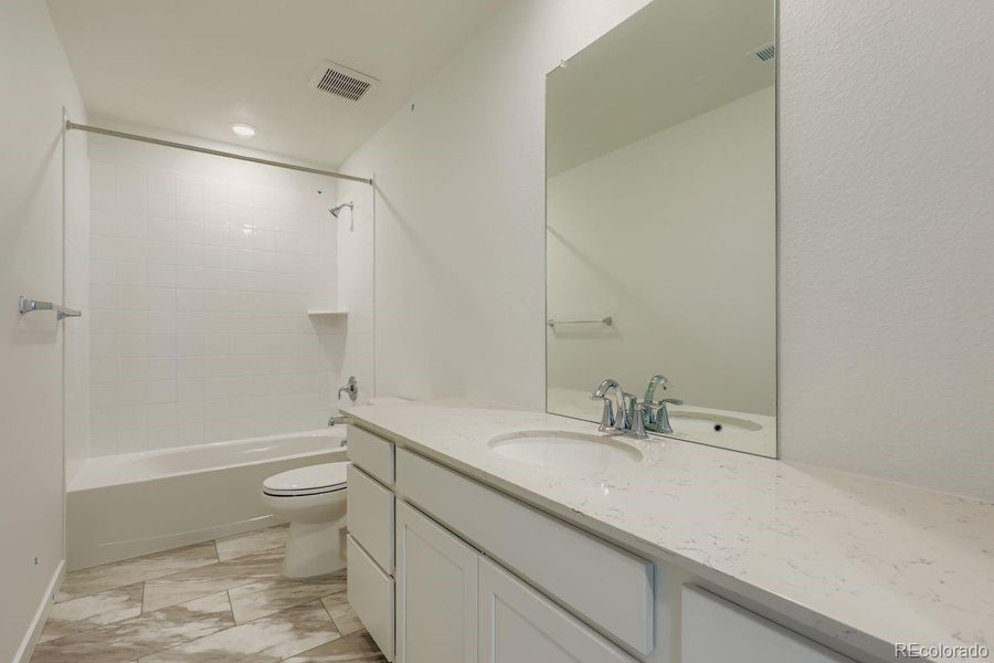 Furnished interior view inside a new home in Parterre: The Skyline Collection, Thornton (Image 8).