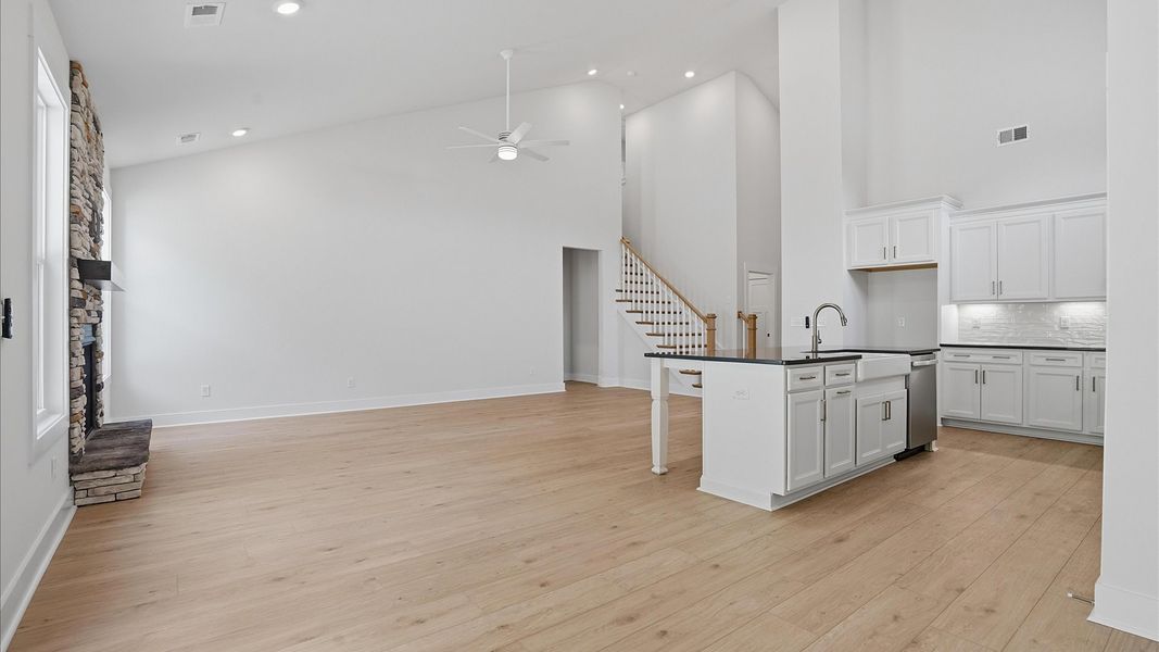 Exclusive breakfast area with sophisticated lighting and superior style located in Greenville, SC