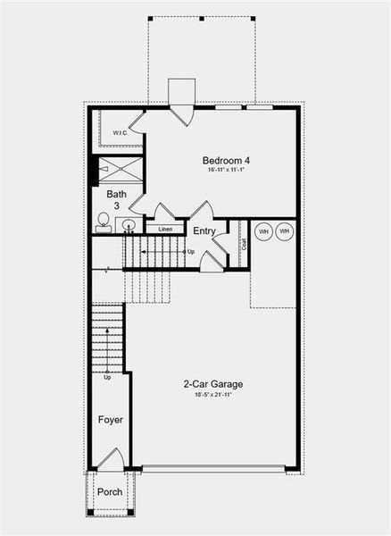 2D floor plan layout of this home in Rosewood Farm, Lawrenceville, GA (Image 4). 2D floor plan layout of this home in Rosewood Farm, Lawrenceville, GA (Image 4).