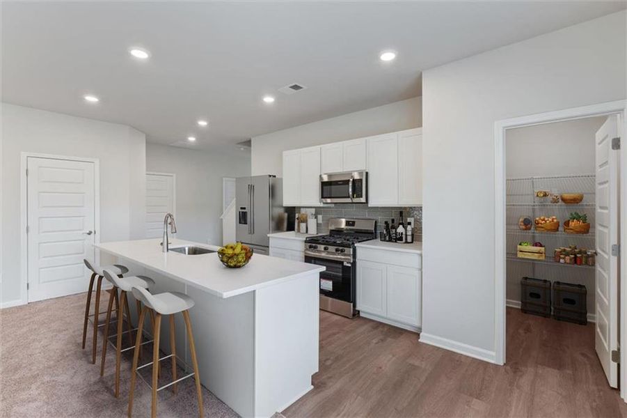 Furnished interior view inside a new home in , Calhoun (Image 9).