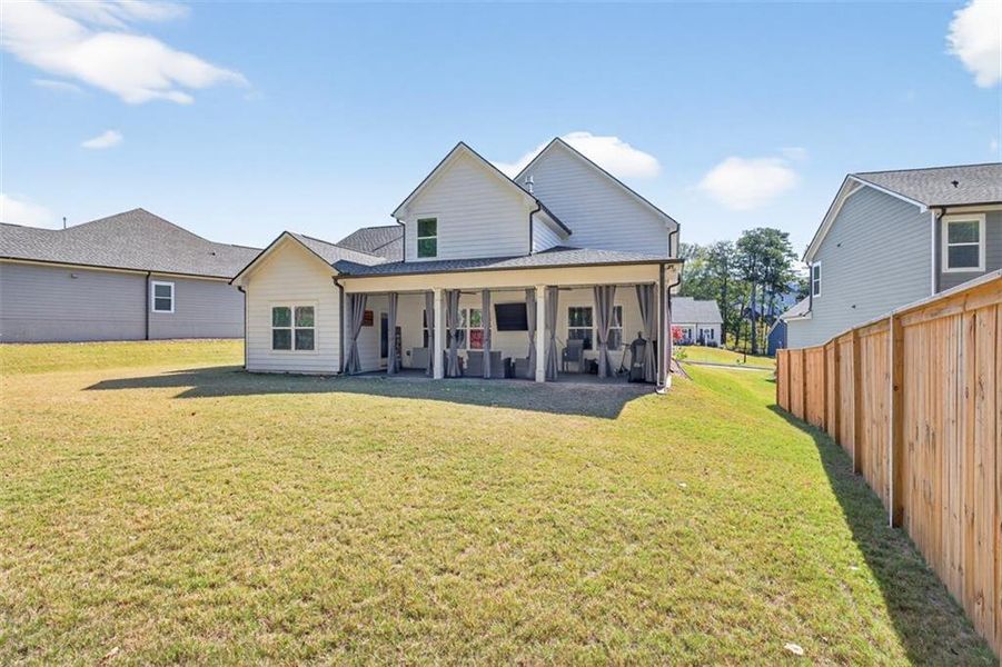Exterior details and patio area of a home in Calgary Downs, Winder (Image 27). Exterior details and patio area of a home in Calgary Downs, Winder (Image 27).