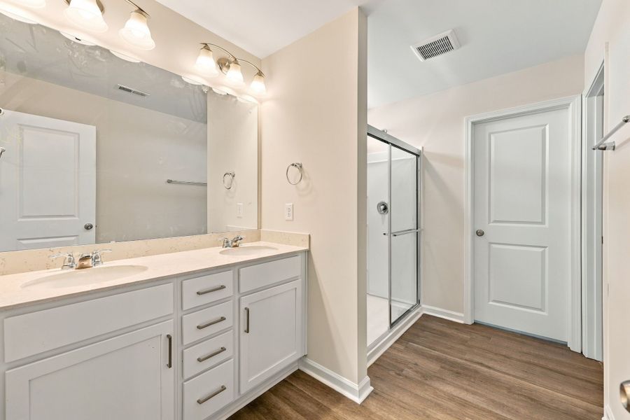 Furnished interior view inside a new home in Neill's Pointe, Angier (Image 11).
