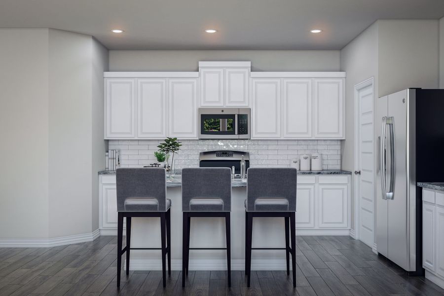Representative furnished interior of a home built from the Blanco by Tri Pointe Homes in Mason Woods, Cypress (Image 10).