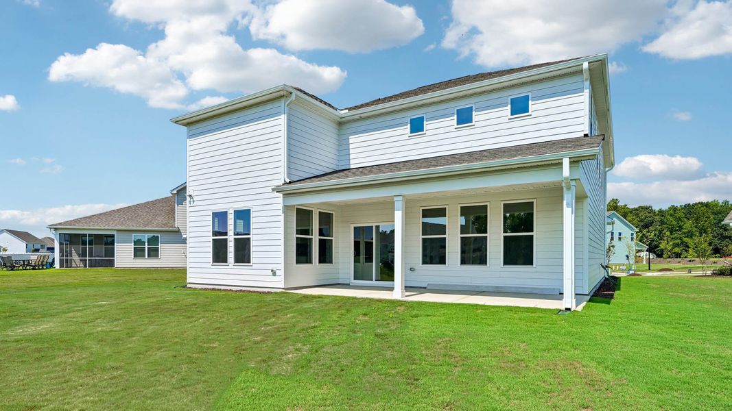 Exterior details and patio area of a home in Eagle Creek, Fuquay Varina (Image 3).