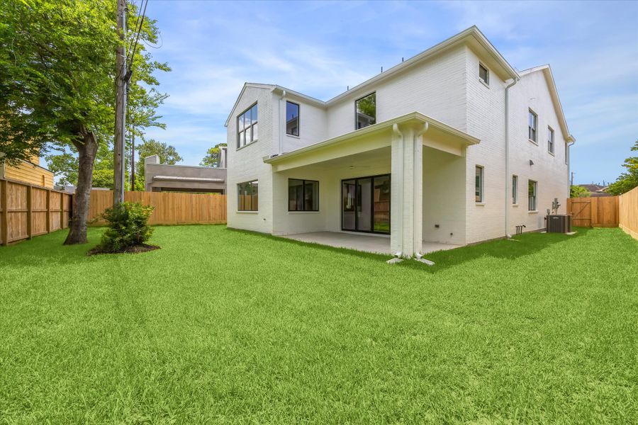 Exterior details and patio area of a home in , Houston (Image 3). Exterior details and patio area of a home in , Houston (Image 3).
