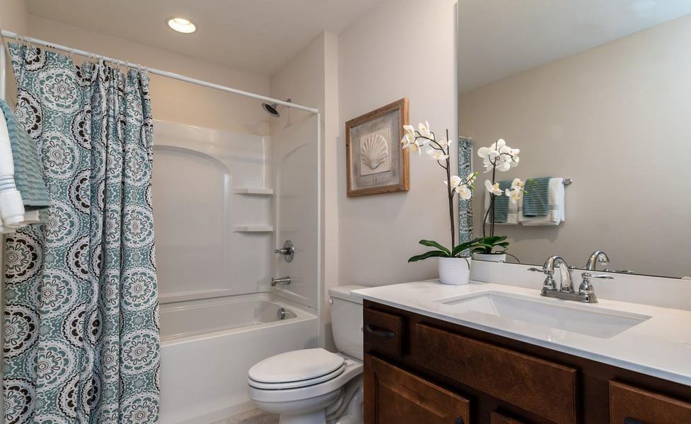 Representative furnished interior of a home built from the Muirfield by Greybrook Homes in Edmunds Farm, Clover (Image 10).