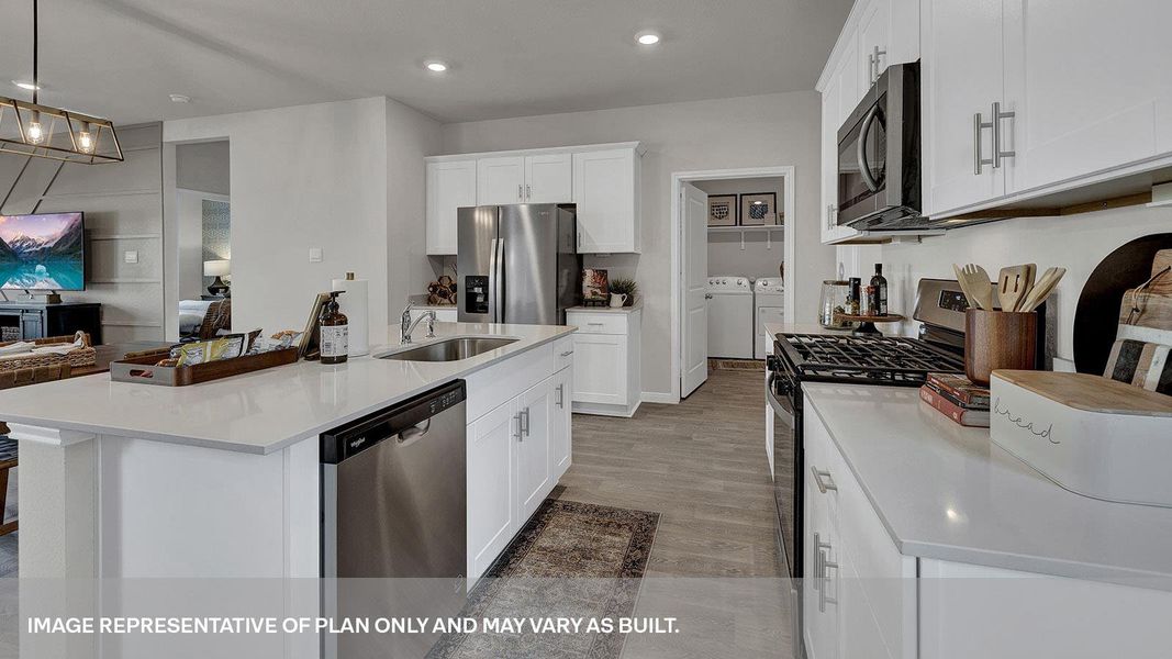 Furnished interior view inside a new home in Whisper South, San Marcos (Image 17).