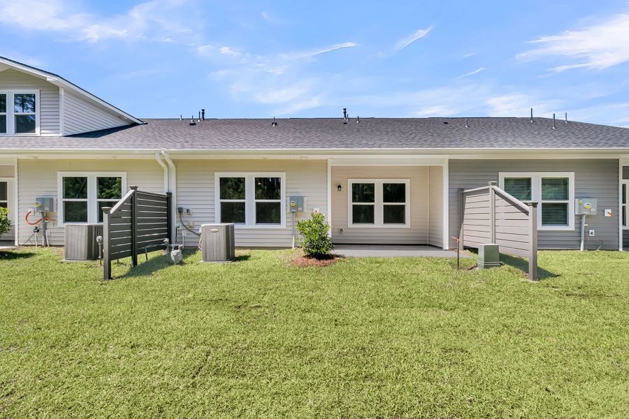 Exterior details and patio area of a home in Hammock Walk at Nexton, Summerville (Image 4). Exterior details and patio area of a home in Hammock Walk at Nexton, Summerville (Image 4).