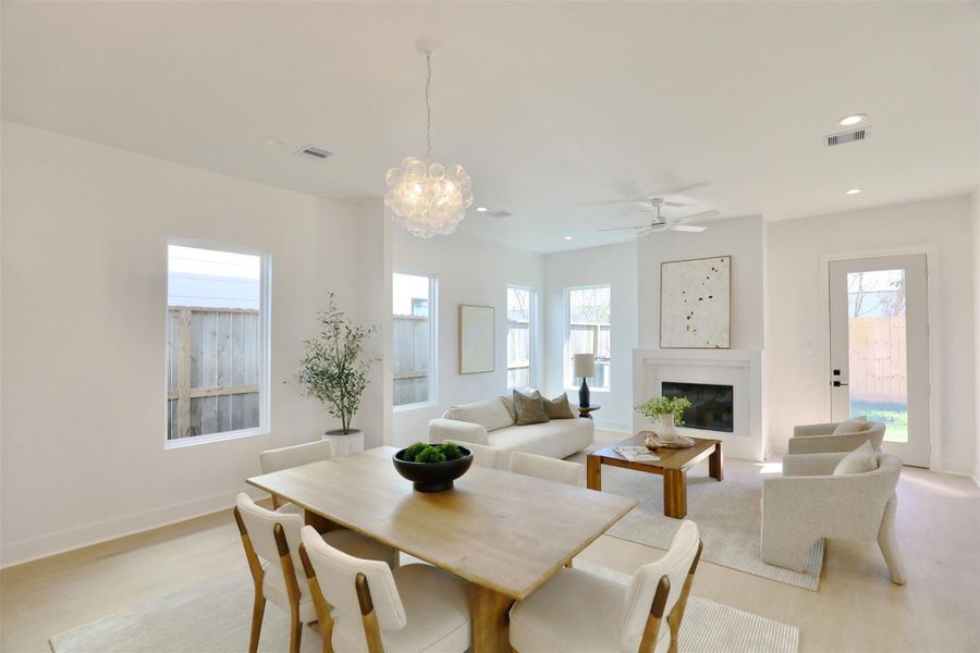Furnished interior view inside a new home in , Houston (Image 10).