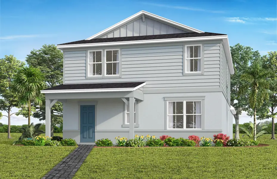 Representative exterior photo of a completed home built from the Mabel by Pulte Homes in Crescent Ridge, Apopka, FL (Image 11).