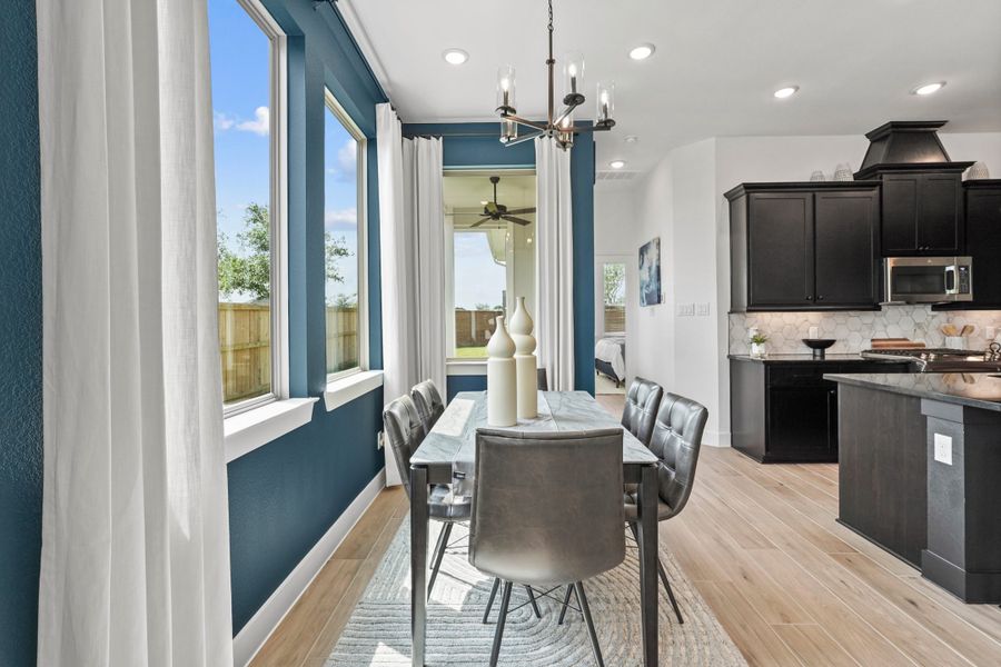 Furnished interior view inside a new home in Bridgeland, Cypress (Image 57).